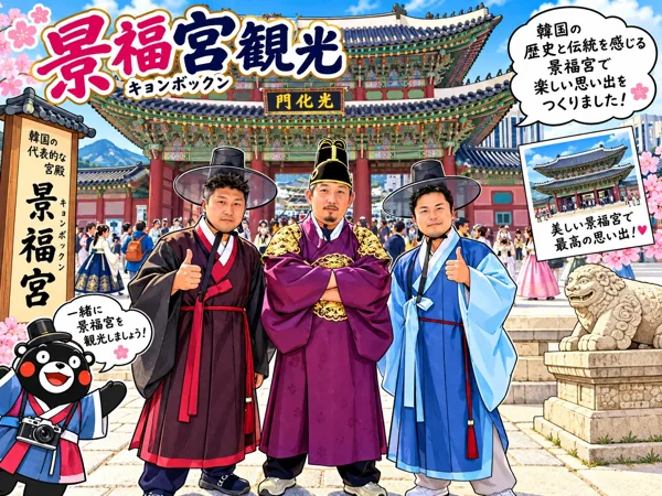 景福宮で韓服体験